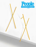 Image Title Chopsticks Minimalist Long Thin Dangle Earrings in 18K Gold Vermeil With Sterling Silver base by Sonia Hou, a celebrity demi-fine jewelry designer