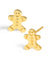 GINGERBREAD Stud Earrings | 18K Gold Over Sterling Silver