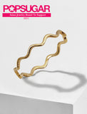 Image Title Asian Inspired Thin Wavy Ramen Noodle Stacking Ring in 925 Sterling Silver base by Sonia Hou, a celebrity AAPI Chinese demi-fine jewelry designer