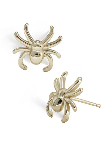 Image Title Silver Spider Halloween Earrings in Sterling Silver by AAPI Celebrity Jewelry Designer Sonia Hou
