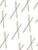 Image Title Asian Inspired Chopsticks Minimalist Long Thin Dangle Earrings in 925 Sterling Silver by Sonia Hou, a celebrity AAPI demi-fine jewelry designer