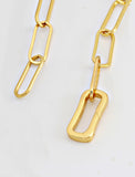 Essential Minimalist Large Bold Thick Chunky Link Chain Paperclip Layering Stacking Statement Bracelet in 18K Gold Vermeil With Sterling Silver base by Sonia Hou, a celebrity Chinese AAPI demi-fine jewelry designer