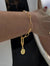 FOUR BLESSINGS LUCKY CHARM COIN LINK CHAIN BRACELET | 18K GOLD OVER STERLING SILVER