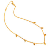 Image Title Inclusive Asian Inspired Thin Rice Bead Minimalist Chain Layering Stacking Necklace in 18K Gold Vermeil With Sterling Silver base by Sonia Hou, a celebrity AAPI Chinese demi-fine jewelry designer