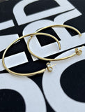 Image Title Big medium large thin round circle PERFECT 50mm or 2 inch hoop stacking lightweight everyday statement earrings in 925 Sterling Silver by Sonia Hou, a celebrity AAPI Chinese demi-fine jewelry designer