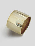 Image Title RICH wide thick bold chunky statement cigar band ring in 925 sterling silver by Sonia Hou, a celebrity AAPI Chinese demi-fine jewelry designer