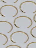 Image Title Adjustable minimalist simple Success Thin Cuff Chunky Bold Layering Stacking Statement 2 Way convertible Bangle Cuff Open Bracelet in 925 sterling silver by Sonia Hou, a celebrity AAPI Chinese demi-fine fashion costume jewelry designer