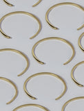 Image Title Adjustable minimalist simple Success Thin Cuff Chunky Bold Layering Stacking Statement 2 Way convertible Bangle Cuff Open Bracelet in 925 sterling silver by Sonia Hou, a celebrity AAPI Chinese demi-fine fashion costume jewelry designer