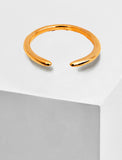 Adjustable minimalist Success Simple Midi Thick Chunky Thin Bold Layering Stacking Statement 2 Way Convertible Band Open Ring in 18K Rose Gold Vermeil with 925 sterling silver base by Sonia Hou, a celebrity AAPI Chinese demi-fine fashion costume jewelry designer