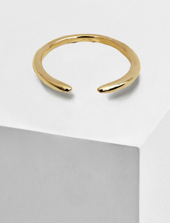 Adjustable minimalist Success Simple Midi Thick Chunky Thin Bold Layering Stacking Statement 2 Way Convertible Band Open Ring in 925 sterling silver by Sonia Hou, a celebrity AAPI Chinese demi-fine fashion costume jewelry designer