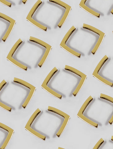 Image Title Small modern geometric minimalist simple 2-way convertible TRILL dainty wishbone diamond front back ear jacket stud earrings in 925 sterling silver by Sonia Hou, a celebrity AAPI Chinese demi-fine fashion costume jewelry designer