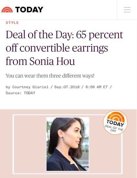 NBC's Today Show Featured SONIA HOU Jewelry