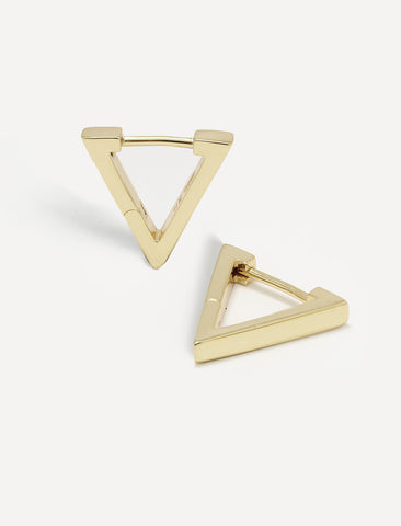 ACHIEVE Triangle Huggies Earrings | Sterling Silver