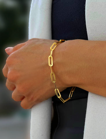 ESSENTIAL Medium Paperclip Link Chain Bracelet