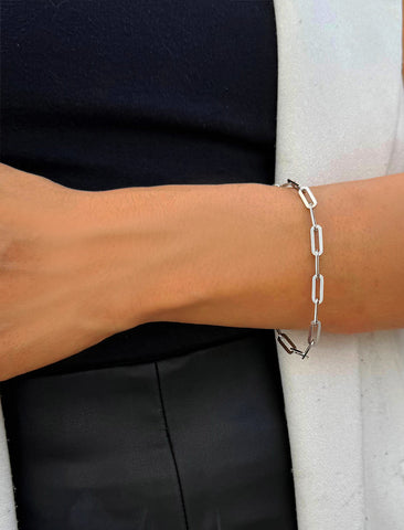 ESSENTIAL Medium Paperclip Chain Bracelet