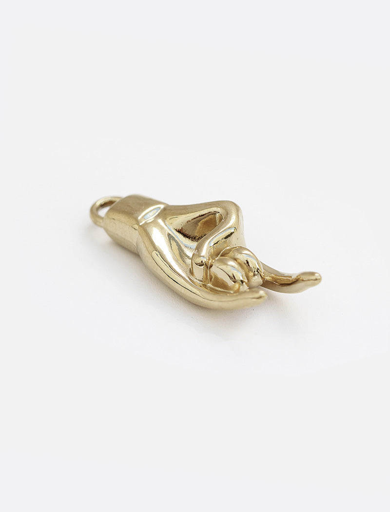 Rooted in ancient Italian tradition, the Italian Hand — also known as Mano Cornuta or the “Horned Hand” — has long been worn as a protective amulet to ward off the Evil Eye and negative energy. Symbolizes strength, defense, and good fortune. Made in Stainless Steel. Designed by AAPI celebrity jewelry designer SONIA HOU.
