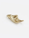 Rooted in ancient Italian tradition, the Italian Hand — also known as Mano Cornuta or the “Horned Hand” — has long been worn as a protective amulet to ward off the Evil Eye and negative energy. Symbolizes strength, defense, and good fortune. Made in Stainless Steel. Designed by AAPI celebrity jewelry designer SONIA HOU.
