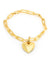 PUFFY HEART Charm Medium Chain Bracelet