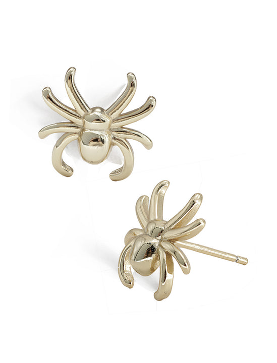 Spider Halloween Earrings in Sterling Silver by AAPI Celebrity Jewelry Designer Sonia Hou 