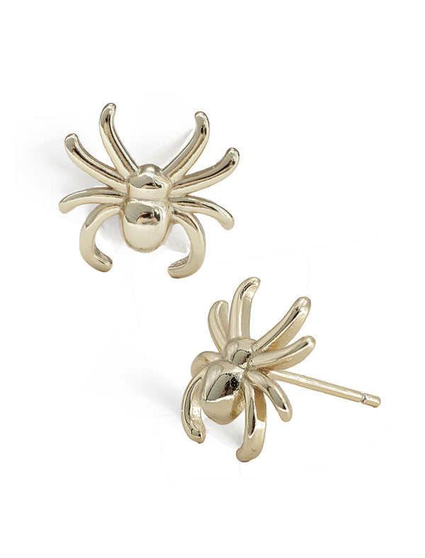 SPIDER HALLOWEEN Stud Earrings | Sterling Silver