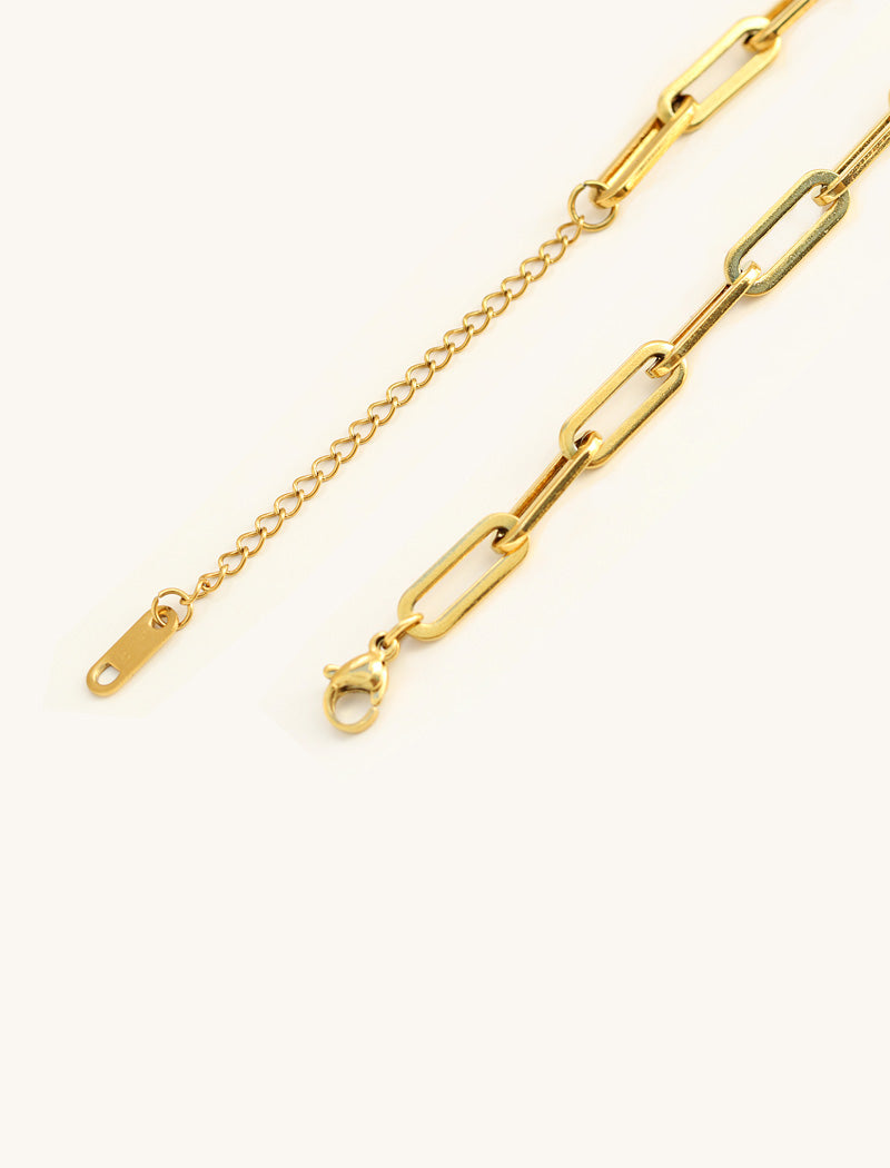 18K gold pvd stainless steel clasps on a white background