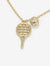 TENNIS Racquet & Ball Chain Necklace