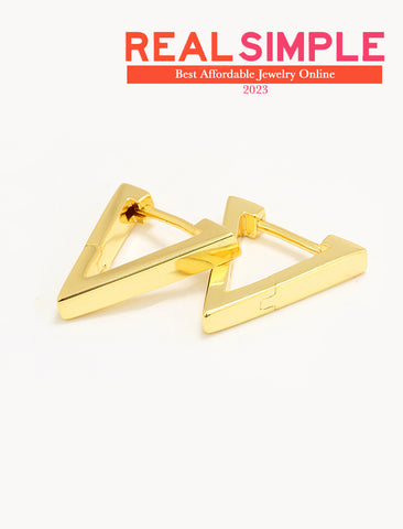 ACHIEVE Triangle Huggies Earrings | Gender Neutral