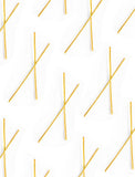 Inclusive Asian Inspired Chopsticks Minimalist Long Thin Dangle Earrings in 18K Gold Vermeil With Sterling Silver base by Sonia Hou, a celebrity AAPI demi-fine jewelry designer. 