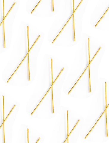 SONIA HOU Chopstick 18K Gold Over Sterling Silver Long Earrings