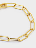 ESSENTIAL LARGE PAPERCLIP LINK CHAIN BRACELET IN 18K GOLD VERMEIL by SONIA HOU Jewelry