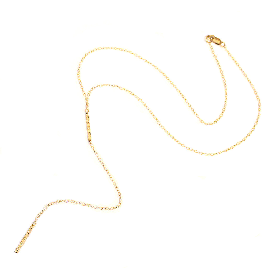 14K Gold Filled Y Necklace For Women by SONIA HOU Jewelry