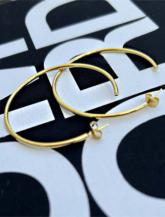PERFECT Gold Hoop Earrings in 18K Gold Vermeil - Sterling Silver base - by SONIA HOU Jewelry