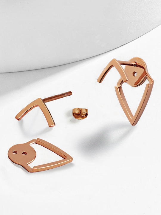 TRILL 18K Vermeil Rose Gold Wishbone Earrings by SONIA HOU Jewelry