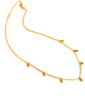 Thin RICE Minimalist Chain Necklace in 18K Gold Vermeil by Sonia Hou Jewelry 