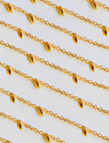 Inclusive Asian inspired thin Rice bead minimalist chain layering stacking necklace in 18K gold vermeil with a 925 sterling silver base by Sonia Hou, a celebrity Chinese AAPI demi-fine jewelry designer